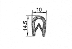 PIRELI-U PVC  A1 015 - Profil s kovovou výstužou 
