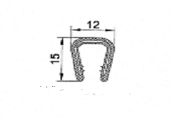 PIRELI-U PVC  A1 019 - Profil s kovovou výstužou 