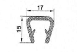 PIRELI-U PVC  A2 078 - Profil s kovovou výstužou 