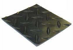 G 10 - ČIERNA - Ryhovaná gumová podlahovina, 65°Sh, hrúbka 3 mm, šírka 1500 a 1600 mm