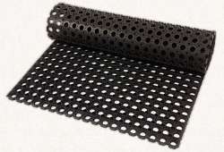 HONEYCOMB BLACK - Exteriérová čistiaca rohož s protišmykovým efektom 22mm, 50°ShA