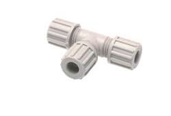 PFA SKRUTKOVANIE TVARU T90° - Push-On pripojenie pre PTFE hadice, 10 Bar (-40/+180°C)