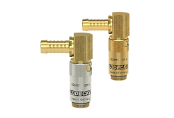 ESDMT*TL DN6 - Uhlový tŕň 90° 9 mm s ventilom aj bez, 15 bar (-20°/+200°C), čap 9,4 mm