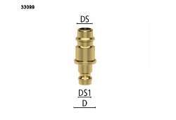 ADAPTÉR VSUVKA ESM DN5/ Vsuvka ES DN7,2 - Mosadz, PN 35 Bar čapy 9/12 mm (-20°/+100°C)