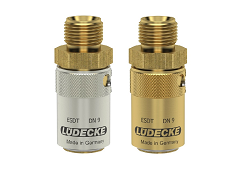 ESDT*AL AG - Rýchlospojka ALM s vonkajším závitom BSP(AG) so zaistením 15 bar (-20/+220°C)