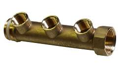 LIŠTA ROZDEĽOVACIA MS/*V - Rozvádzač kvapalín alebo vzduchu PN 10 Bar viacvývodový