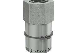 MKML BEZODKAPOVÁ RÝCHLOSPOJKA FEMALE "IAB" - Rýchlospojka bezodkvapová s vnútorným závitom a ventilom, DN9, 15 Bar, poistný krúžok