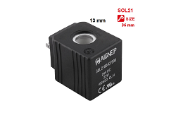 SOL21- Ø 13* size 36mm- Solenoid - Cievka série Fluid pre solenoid 02F 3/2 (3/2)