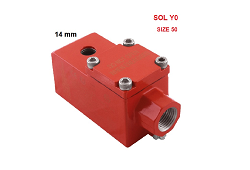 SOLY0 Ø 14* size 50mm- Solenoid - Zapúzrená cievka najväčšej série Fluid pre solenoid Ø 14