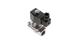 02V -2/2 NEREZ MAGNETICKÝ VENTIL s CIEVKOU (NC) - Nerez 1.4306 a 1.4408 24V/230C AC, 80-416 L/min.