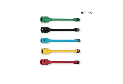 PREDLŽOVACÍ NADSTAVEC 4-HRAN 4KT - Obmedzovač uťahovacieho momentu 1/2", L=180 mm