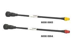 PLASTOVÁ TRYSKA ROZPRAŠOVAČA - Predlžovacia 300 mm dlhá, čierna / žltá