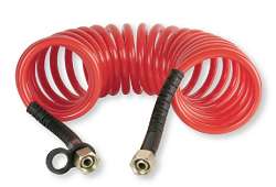 KRÚTENÁ PA/RED M18 KOMPL.2x konc. - Kamiónová červená hadica 10 Bar DIN 74323