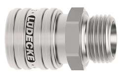 STANDARD AG SS - Nerezová rýchlospojka Dn 7,2 s vonkajším závitom, hladká