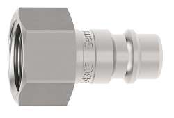 ŠTANDARD MALE IG-AB SS - Nerezová obojstranne uzatváracia vsuvka s vnútorným závitom DN 7,2
