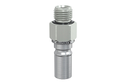 ESCBN DN6 ADAPTER MALE AG S VENTILOM - Bezodkvapová spojková vsuvka MS/Ni AG 35 Bar (-20/+200°C)