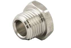 62320 - SKRUTKA ZÁTKA G-SS - Nerezová zátka so šesťhranom, dutá pre magnet -110/+300°C, 140 bar