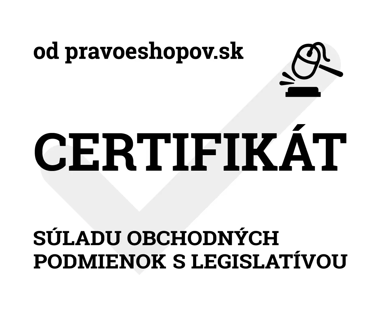 právo eshopov certifikát